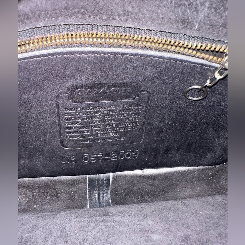 Vintage Coach Compartment Crossbody Bag Black Leather - Picture 8 of 16